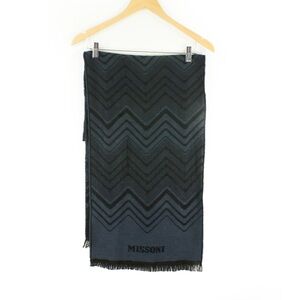Vintage Missoni Orange Label Wool Classic Zigzag Stripe Knit Scarf